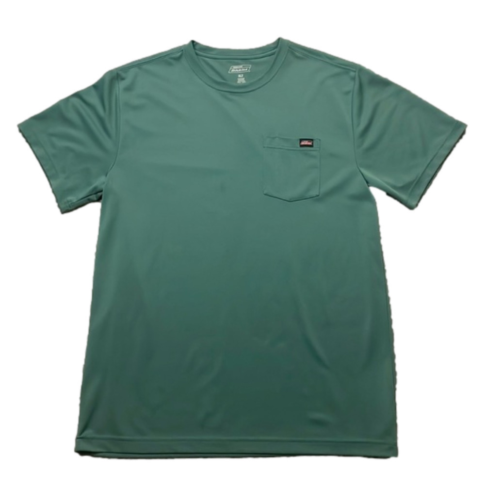 Dickies Teal Green Pocket Crew Neck Shirt